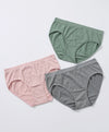 Elegant Jacquard Midi Panties 3pcs Set