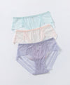 Ultra Fine Lace Midi Panties 3pcs Set