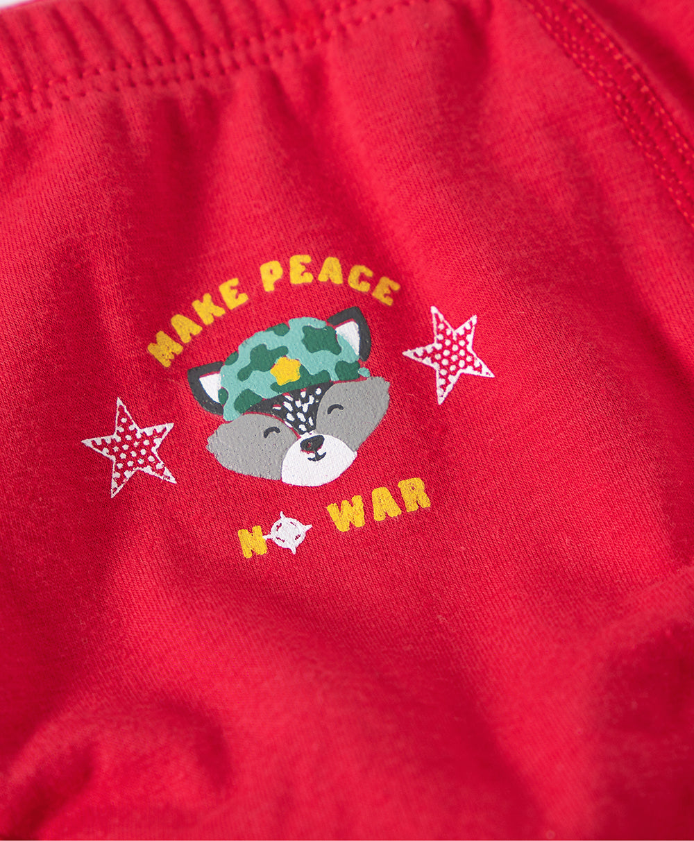 Junior Make Peace BOYS Briefs 3pcs-pack