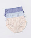 Cool Touch Microfiber Low Waist Midi Panties 3pcs Set