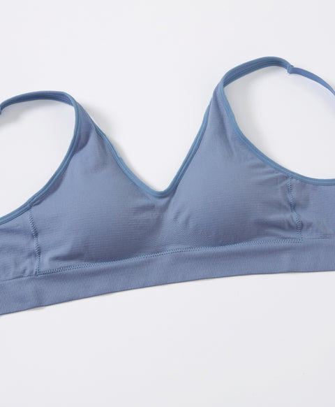 Seamless Plus Comfort V-Neck Bralette with Back Hook