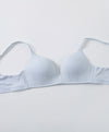 Lace Trim Pointelle Wireless 3/4 Cup Lightly-Lined Bra