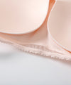 Lace Trim Pointelle Wireless Bandeau Bra