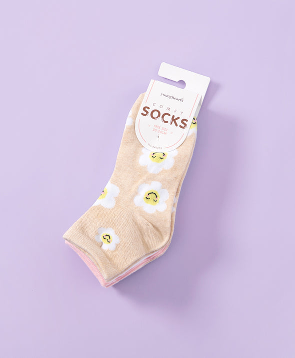 Joyful Smile 5-Pack Short Socks