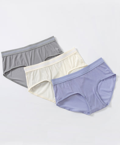 Active Sports Lite Microfiber Mid Waist Hipster Panties 3pcs Set