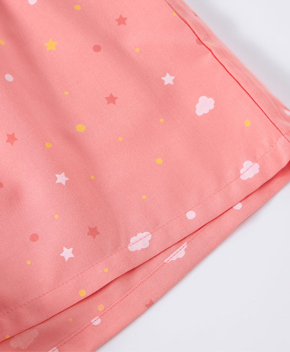 Little Rainbow Bunny Top & Shorts Sleep Set