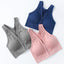 Seamless Knit Sporty Racer-Back V-Neck Front Zip Vest