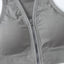 Seamless Knit Sporty Racer-Back V-Neck Front Zip Vest