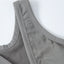 Seamless Knit Sporty Racer-Back V-Neck Front Zip Vest