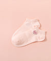 Hello Yuki & Hattie Embroidered Character Ankle Socks