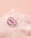 Hello Yuki & Hattie Embroidered Character Ankle Socks