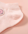 Hello Yuki & Hattie Embroidered Character Ankle Socks