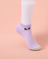 Life is Like A Comic Panda Stripes Ankle Socks