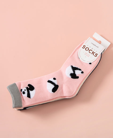 Life is Like A Comic Panda Crew Socks