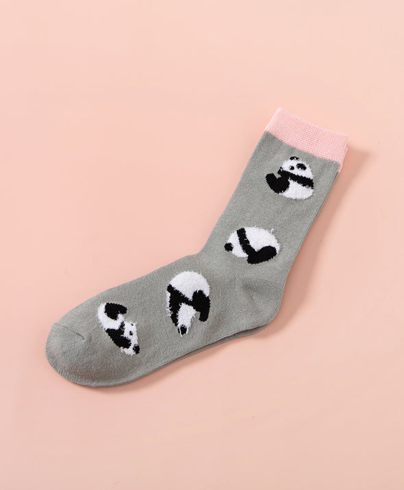 Life is Like A Comic Panda Crew Socks