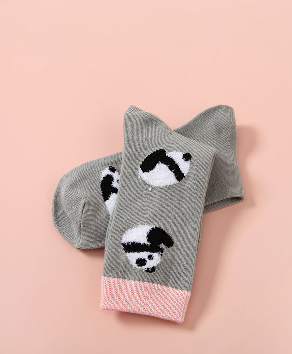 Life is Like A Comic Panda Crew Socks