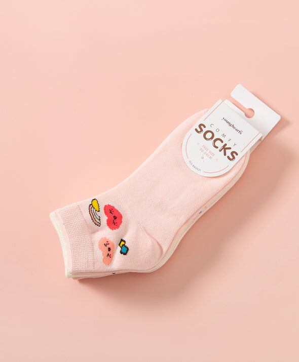 Hello Yuki & Hattie Short Socks