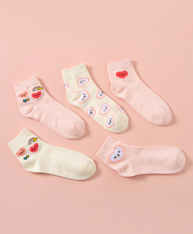 Hello Yuki & Hattie Short Socks