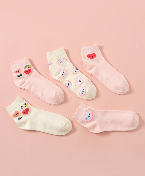 Hello Yuki & Hattie Short Socks