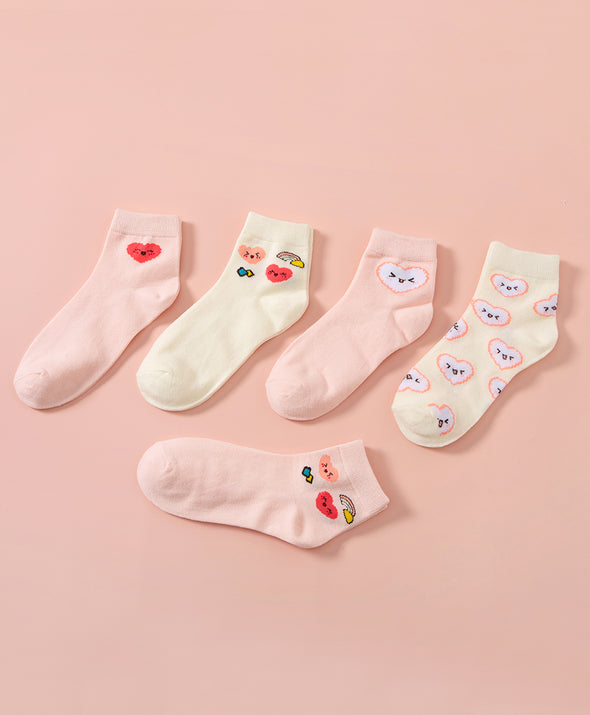 Hello Yuki & Hattie Short Socks