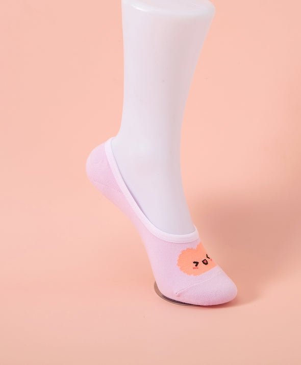 Hello Yuki & Hattie Character No-Show Socks