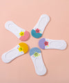 Wonder Palette Smiley Floral No-Show Socks