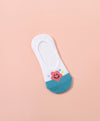 Wonder Palette Smiley Floral No-Show Socks