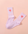 Hello Yuki & Hattie Heart Crew Socks