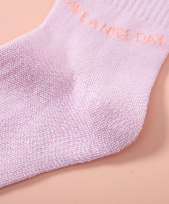 Hello Yuki & Hattie Heart Crew Socks