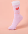 Hello Yuki & Hattie Heart Crew Socks