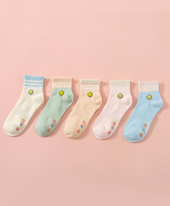 Wonder Palette Stripes Short Socks