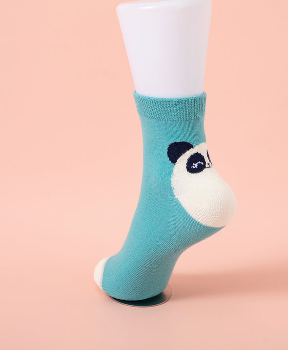 Life is Like A Comic Panda Heel Short Socks