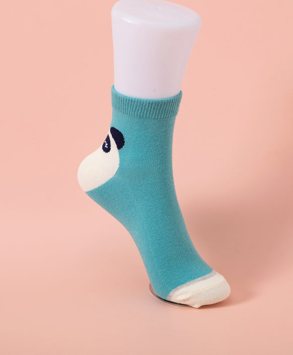 Life is Like A Comic Panda Heel Short Socks