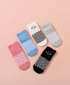 Wonder Palette Smiley Checkered Ankle Socks