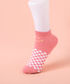 Wonder Palette Smiley Checkered Ankle Socks