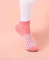 Wonder Palette Smiley Checkered Ankle Socks