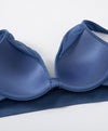 Eco-Seamfree Rib Wired Plunge Push Up Bra