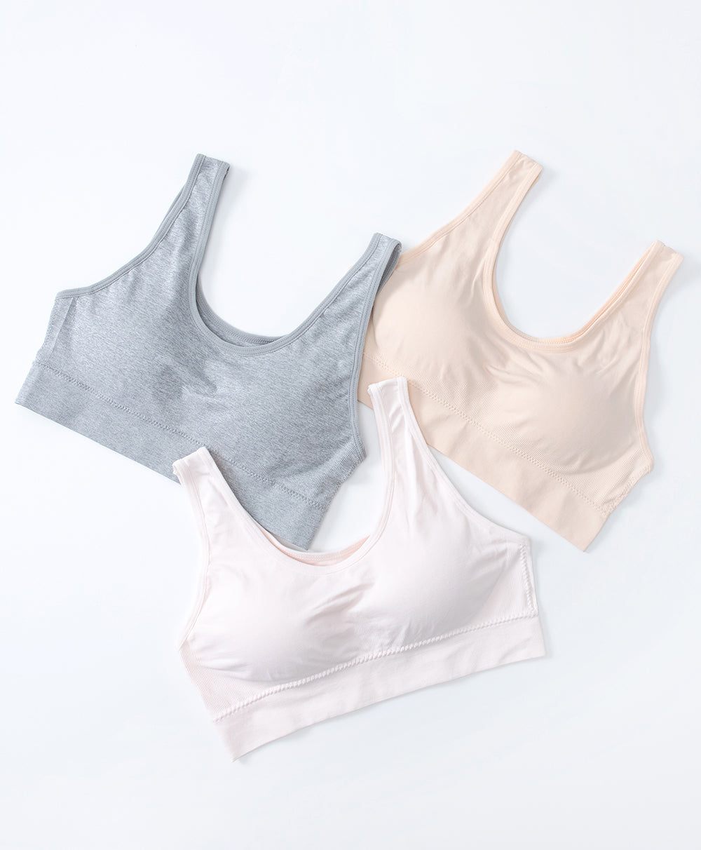 Junior Shining Heart Seamfree U-Back Teens Vest with Bra Paddings