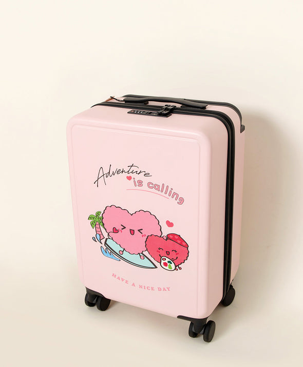 "Yuki" Travel Set - (Luggage + Neck Pillow + Magnetic Soft Toy) @ $105 only!