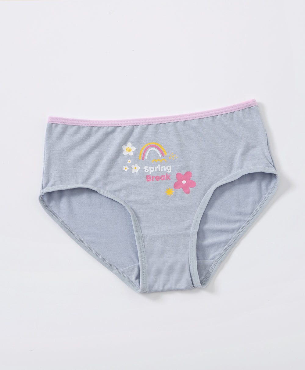 Junior Colorful Rainbow Spring Break Viscose Mini Panties