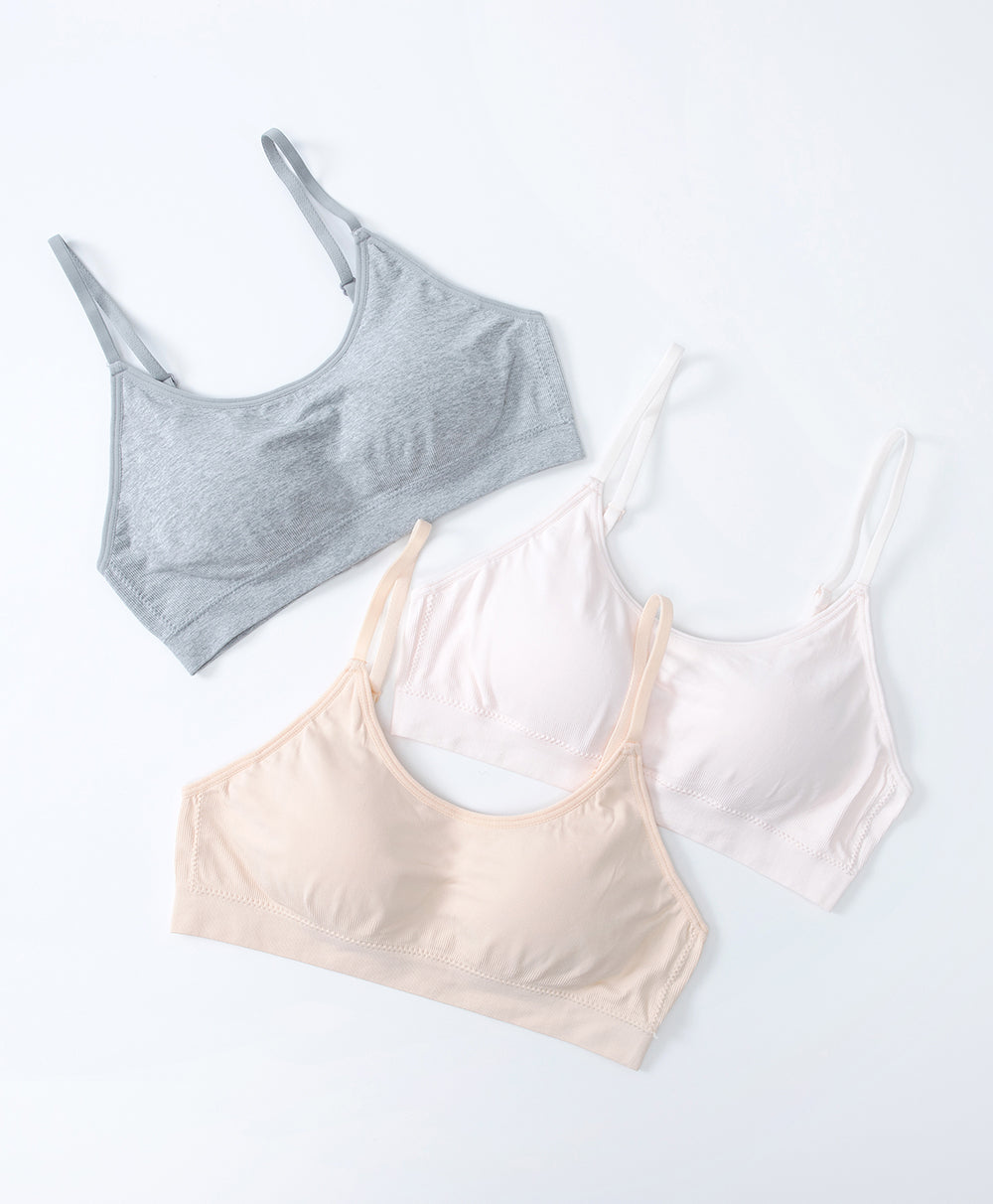 Junior Shining Heart Seamfree Crop Build in Bra Teens Vest (A Cup)