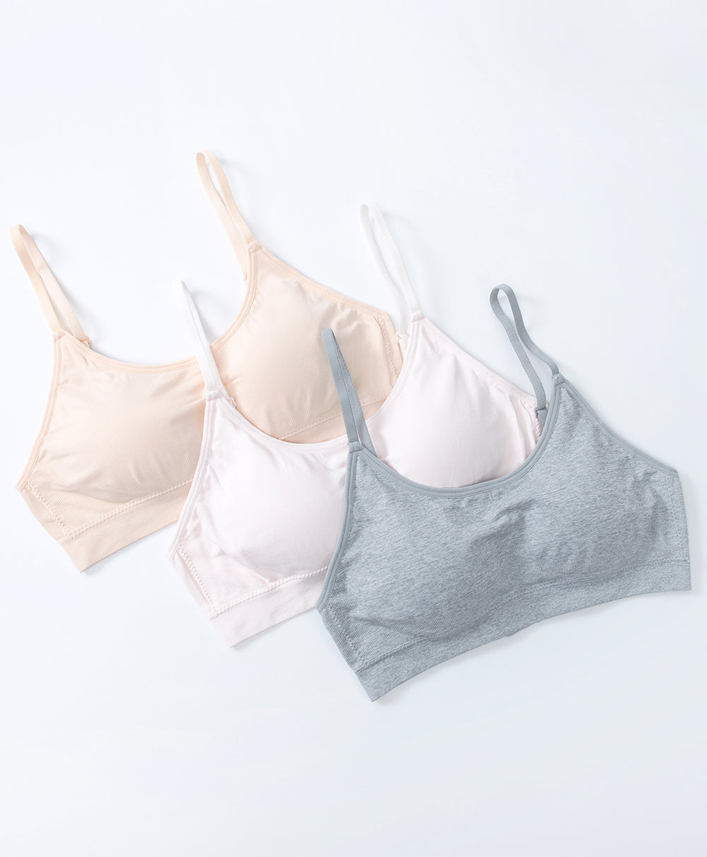 Junior Shining Heart Seamfree Crop Build in Bra Teens Vest (A Cup)