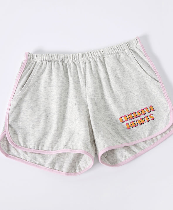 Junior Cheerful Hearts Dolphin-hem Cheer Shorts