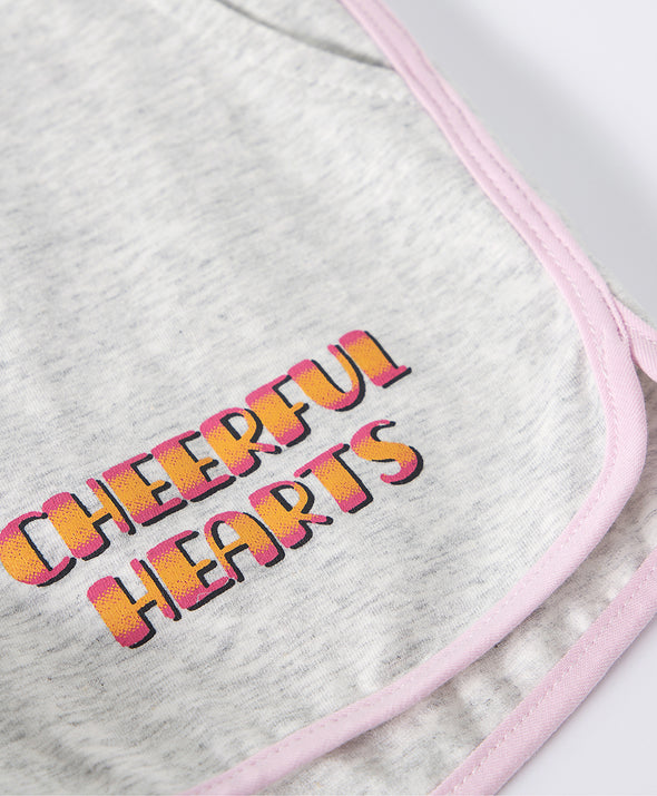 Cheerful Hearts Dolphin-hem Cheer Shorts