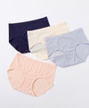 Pastel Soft Waffles Mid Waist Hipster Panties