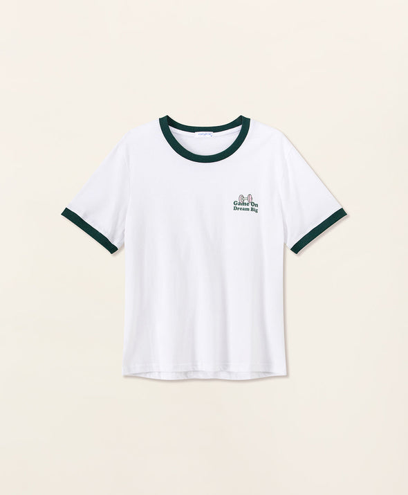 Sports Club Contrast Collar T-shirt