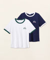 Sports Club Contrast Collar T-shirt