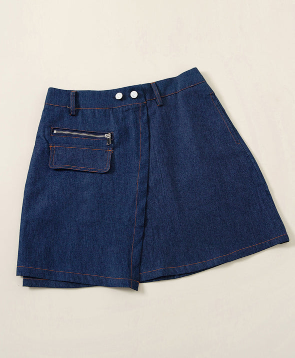 Sports Club Denim Skirt