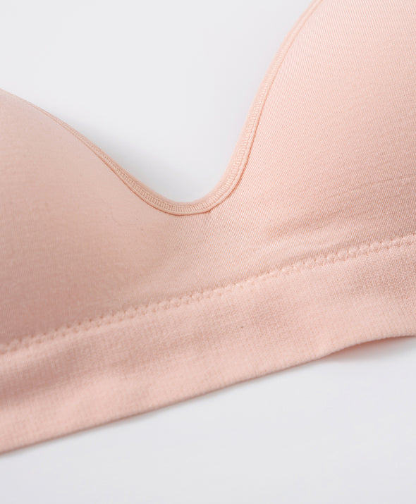 Real Comfy Triangle Cup Seamless Wireless Bra