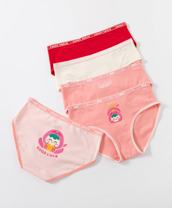 Snake Snack CNY Graphic 5-pack Hipster Panties